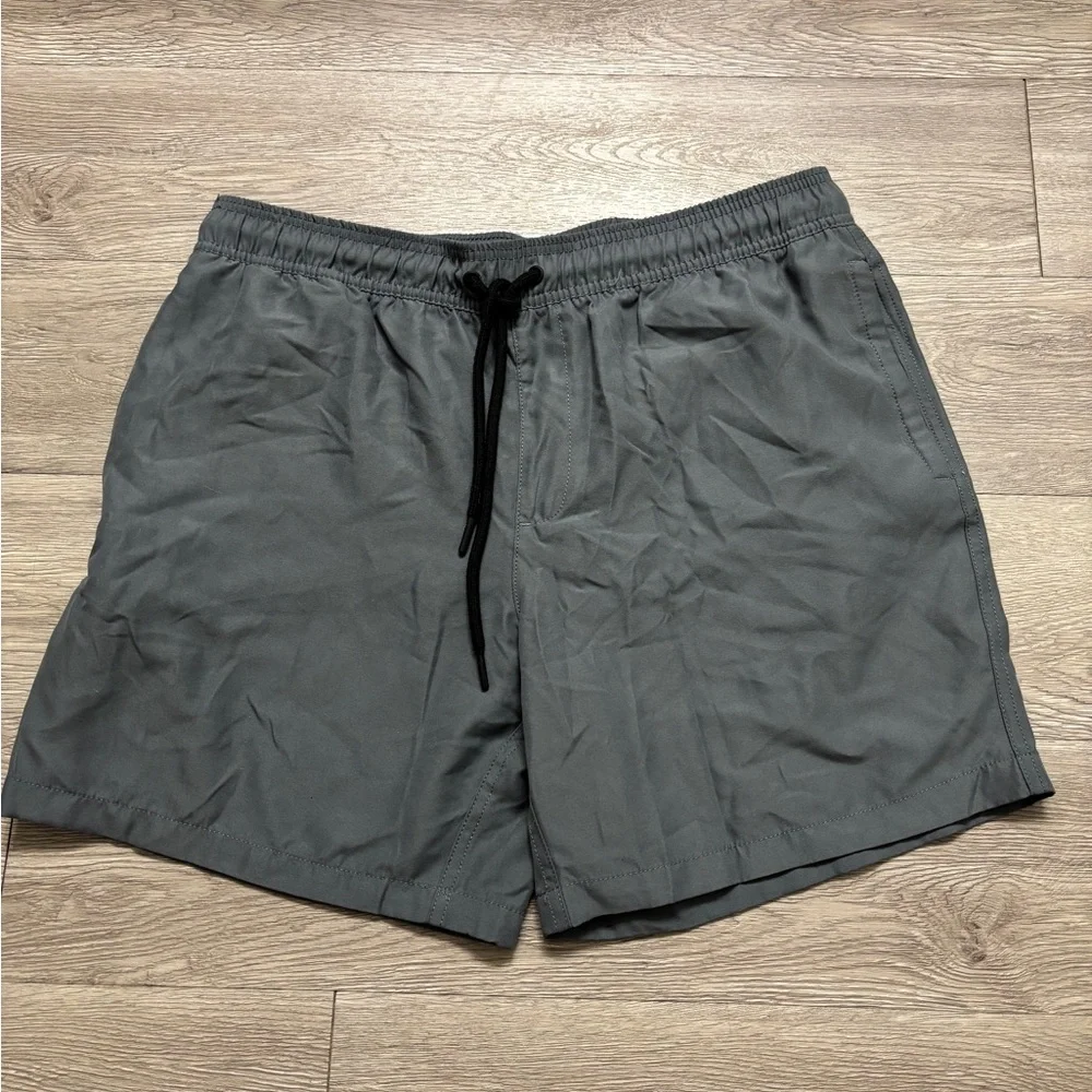 Gray Swim Shorts